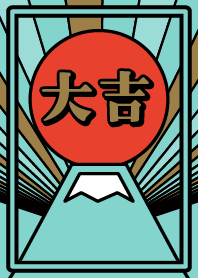 Sunrise/Lucky Mt.Fuji/Mint x Red x Gold