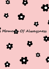 -flower- black pink