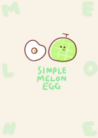 simple melon fried egg beige.