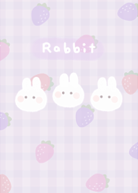 Cute rabbit and strawberry5.