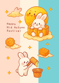 Rabbit Mid-Autumn Festival(Three Colors)
