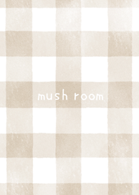 水彩チェック（ベージュ） mush