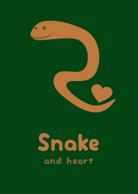 Snake & heart Bottle GRN