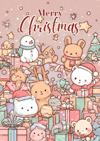 Kawaii Christmas Gifts Pile & Friends