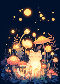 小橘貓在秘密螢光洞❤