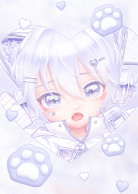 Cyber Kitty Girl 2 - Purple 01