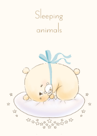 Sleeping animals -little bear-