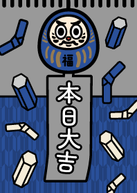 Daruma that brings happiness/Blue x Slvr