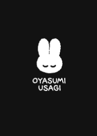 おやすみうさぎ #ブラック
