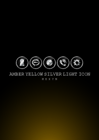 SILVER LIGHT ICON THEME-Amber Yellow-