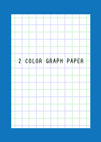 2 COLOR GRAPH PAPER/GREEN&PURPLE/BLUE/WH