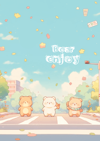 cute bear on the street 2