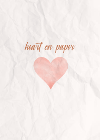 simple watercolor heart on paper 40