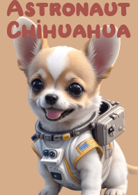 Chihuahua Astronaut Space Drift