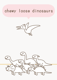 chewy loose dinosaurs 001-2 Beige
