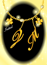 【Q&M】イニシャルチャーム運気UP!ゴールド