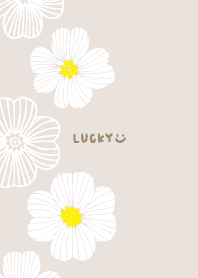 白い花　左にある7