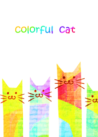 Colorful and cute cats