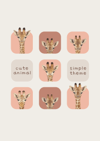 ANIMALS - Giraffe - SALMON PINK