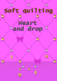 Soft quilting(Heart and drop)