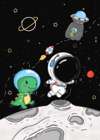 Little astronaut vs Little Dino