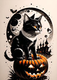 halloween cat Bd6044