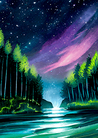 Beautiful starry night view#1559