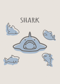 Beige Blue : Simple shark theme