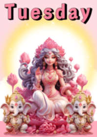 Tuesday Goddess Lakshmi and Ganesha