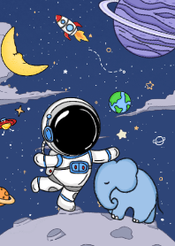 Adventure Elephant and Astronaut
