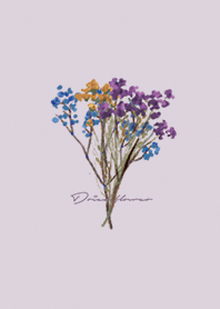 Purple : Dried flower
