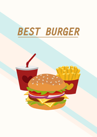 私はハンバーガーが大好き