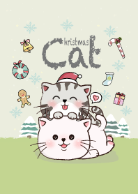 Cat Lover - Merry Christmas (Green)