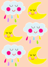 cloud and moon theme (orenge)