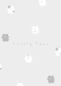 小さな猫。 薄いグレー