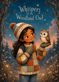 Magical twilight with a cute owl friend.