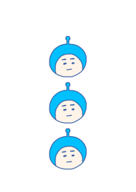 My thickened eyebrows ((bright blue 6