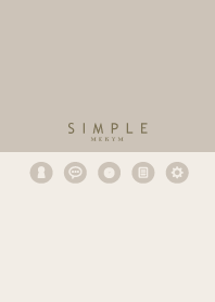SIMPLE ICON-BROWN- 20