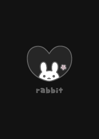 Rabbits Cherry blossoms [Black]