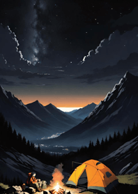 Bright Moon and Dawn be5996