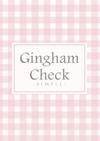 Gingham Check Natural Pink-SIMPLE 17
