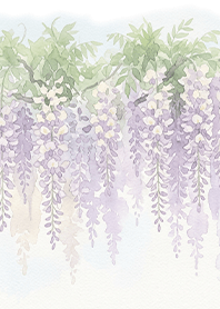 Lucky charm of pale wisteria for May