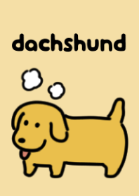 Cute miniature dachshund theme