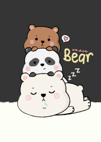 หมีตัวกลม (สีดำ)