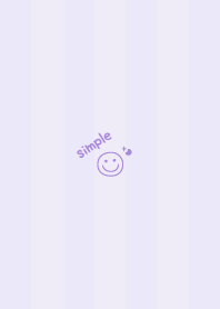 Smile Moon =Purple= Stripe