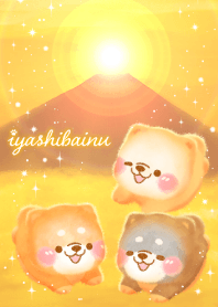 運気上昇❤️富士山といやしばいぬ❤️