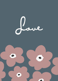 in bloom, flower ro - dark steel blue