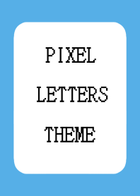 PIXEL LETTERS THEMEj-BLUE
