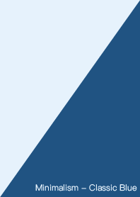 Minimalism - Classic Blue