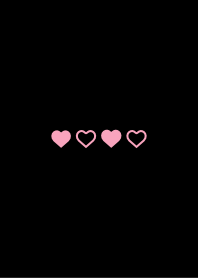 Minimalist Black & Pink - Heart Ver.